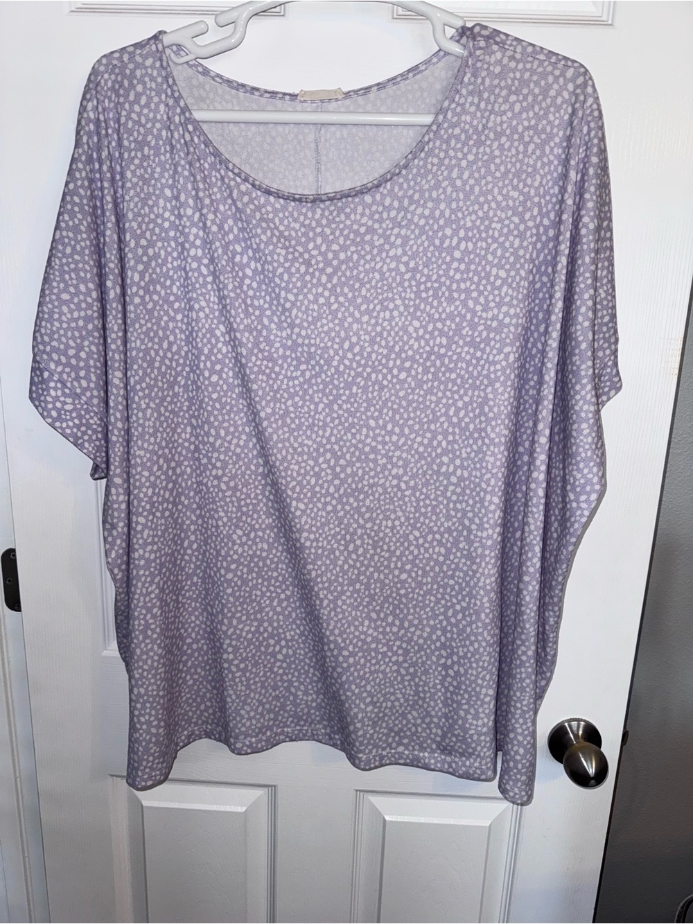 Oddy Lavender Dapple Short-Sleeve Women's Top